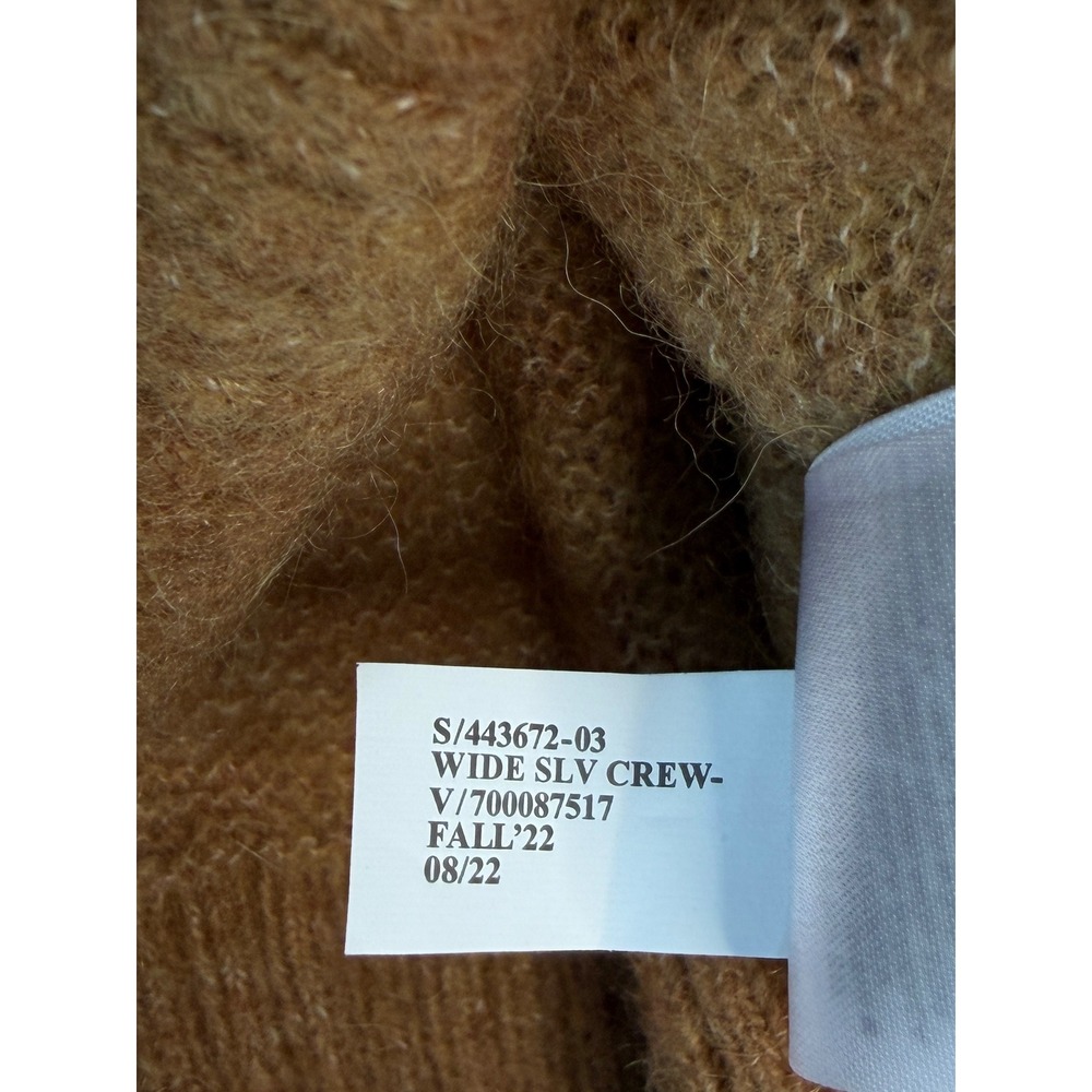 Banana Republic Alpaca Blend Crewneck Sweater Camel Tan Cozy Knit Womens Small - Picture 7 of 10